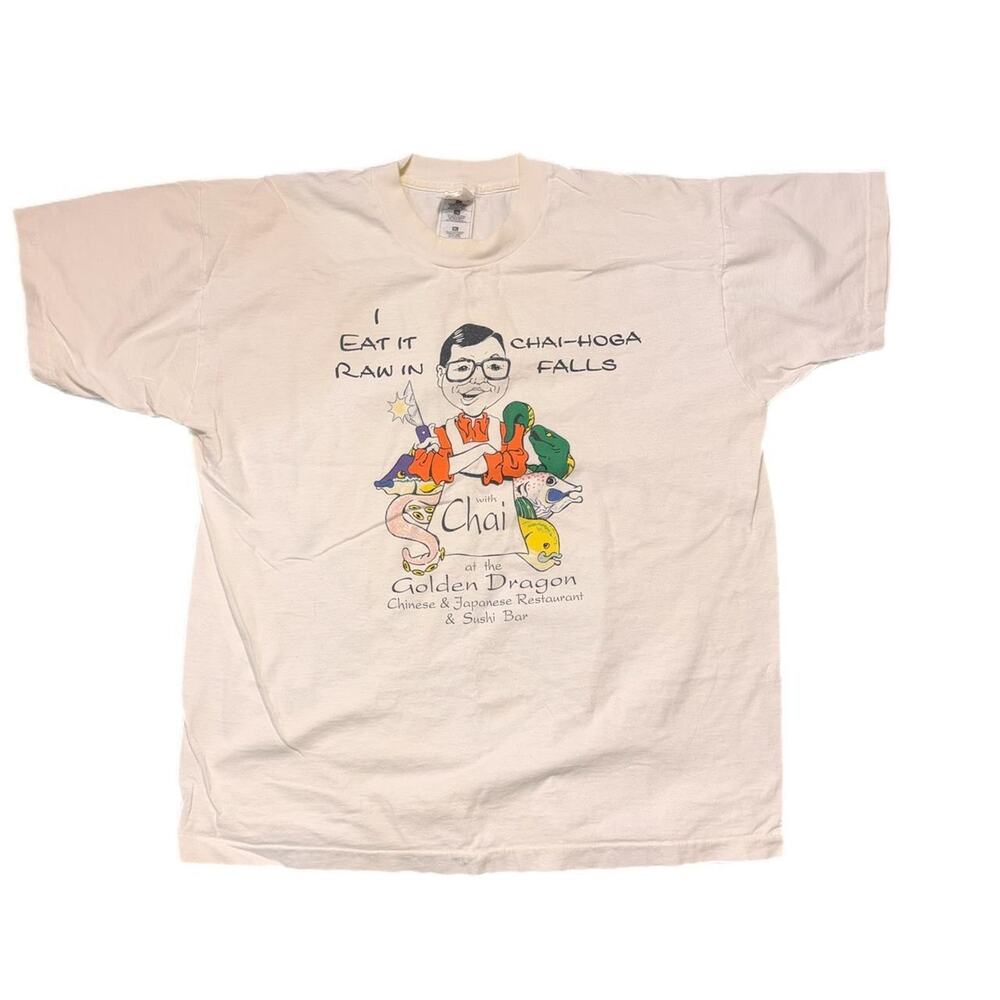 Vintage 90s single stitch Chai-Hoga-Falls tee